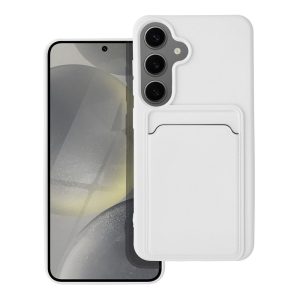 husă pentru samsung s24 card case albă